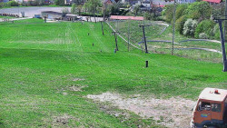 Horní část sjezdovky skiareálu Hlubočky