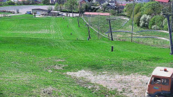 Horní část sjezdovky skiareálu Hlubočky