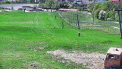 Horní část sjezdovky skiareálu Hlubočky