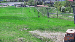 Horní část sjezdovky skiareálu Hlubočky