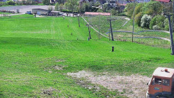 Horní část sjezdovky skiareálu Hlubočky