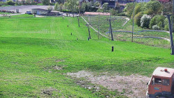 Horní část sjezdovky skiareálu Hlubočky