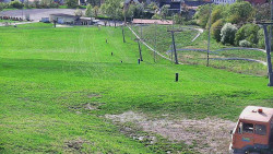 Horní část sjezdovky skiareálu Hlubočky