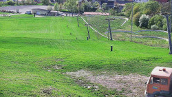 Horní část sjezdovky skiareálu Hlubočky