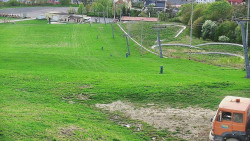 Horní část sjezdovky skiareálu Hlubočky