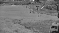 Horní část sjezdovky skiareálu Hlubočky