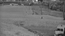 Horní část sjezdovky skiareálu Hlubočky