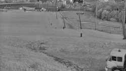 Horní část sjezdovky skiareálu Hlubočky