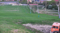 Horní část sjezdovky skiareálu Hlubočky