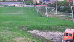 Horní část sjezdovky skiareálu Hlubočky