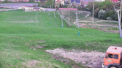 Horní část sjezdovky skiareálu Hlubočky