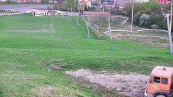 Horní část sjezdovky skiareálu Hlubočky