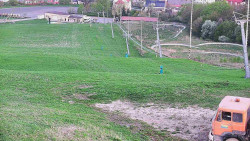 Horní část sjezdovky skiareálu Hlubočky