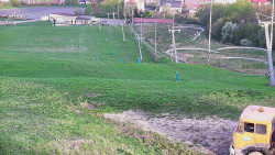 Horní část sjezdovky skiareálu Hlubočky