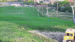 Horní část sjezdovky skiareálu Hlubočky