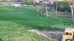 Horní část sjezdovky skiareálu Hlubočky