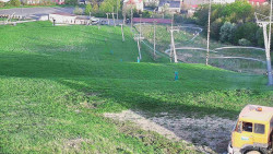 Horní část sjezdovky skiareálu Hlubočky