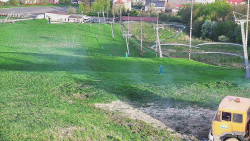 Horní část sjezdovky skiareálu Hlubočky