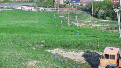 Horní část sjezdovky skiareálu Hlubočky