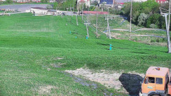 Horní část sjezdovky skiareálu Hlubočky