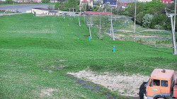 Horní část sjezdovky skiareálu Hlubočky