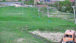 Horní část sjezdovky skiareálu Hlubočky