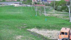 Horní část sjezdovky skiareálu Hlubočky