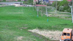 Horní část sjezdovky skiareálu Hlubočky