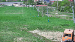 Horní část sjezdovky skiareálu Hlubočky