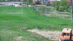 Horní část sjezdovky skiareálu Hlubočky