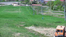 Horní část sjezdovky skiareálu Hlubočky