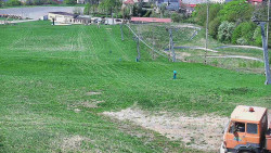 Horní část sjezdovky skiareálu Hlubočky