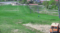 Horní část sjezdovky skiareálu Hlubočky