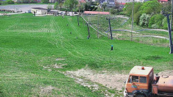 Horní část sjezdovky skiareálu Hlubočky