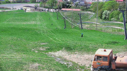 Horní část sjezdovky skiareálu Hlubočky