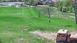 Horní část sjezdovky skiareálu Hlubočky