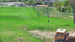 Horní část sjezdovky skiareálu Hlubočky