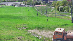 Horní část sjezdovky skiareálu Hlubočky