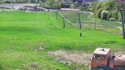 Horní část sjezdovky skiareálu Hlubočky