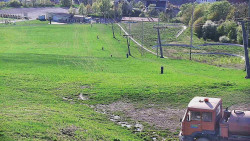 Horní část sjezdovky skiareálu Hlubočky