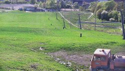 Horní část sjezdovky skiareálu Hlubočky