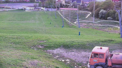 Horní část sjezdovky skiareálu Hlubočky