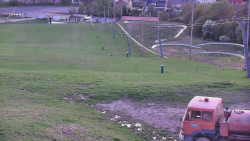 Horní část sjezdovky skiareálu Hlubočky