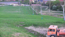 Horní část sjezdovky skiareálu Hlubočky