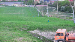 Horní část sjezdovky skiareálu Hlubočky