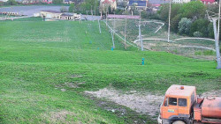 Horní část sjezdovky skiareálu Hlubočky