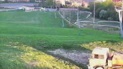 Horní část sjezdovky skiareálu Hlubočky