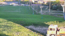 Horní část sjezdovky skiareálu Hlubočky