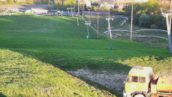 Horní část sjezdovky skiareálu Hlubočky