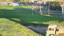 Horní část sjezdovky skiareálu Hlubočky